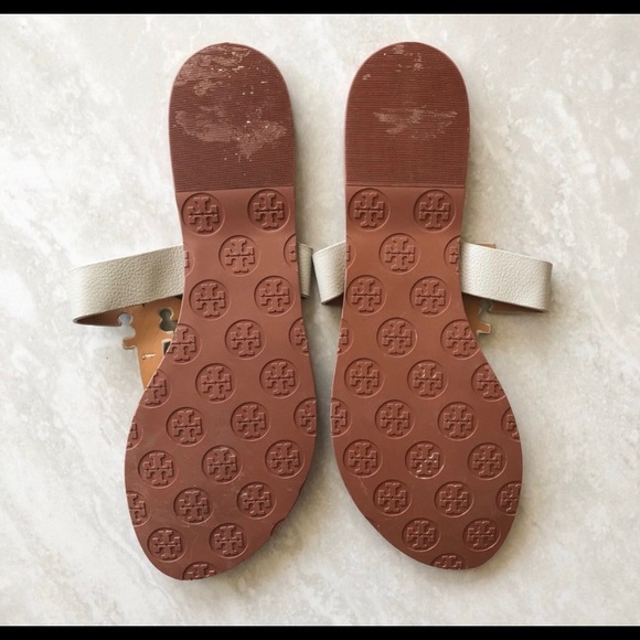 Tory Burch white Moore sandals. Size 10 - Picture 5 of 6